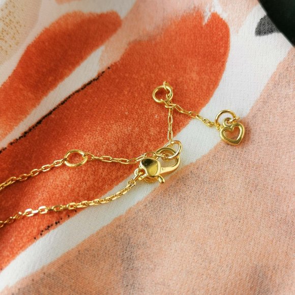 Kate Spade - Take Heart - Gold White Pendant Necklace - Picture 3 of 3